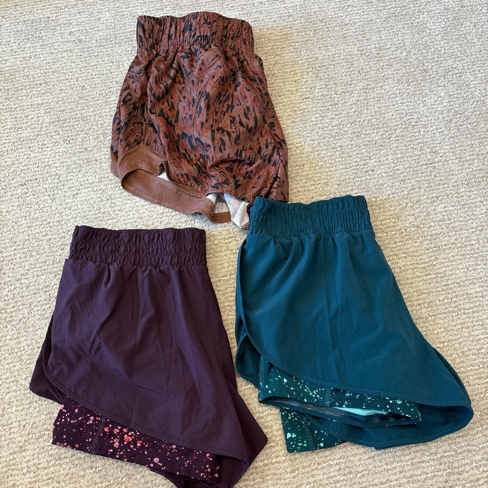 Athleta athletic shorts bundle, all 3 for $40